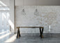 Diago Extendable Console Table in Anthracite Metal