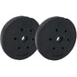 PAIR OF WEIGHT PLATES BARBELL DUMBBELL DISC Ø 30mm IN ABS GYM 2x 10KG=20KG