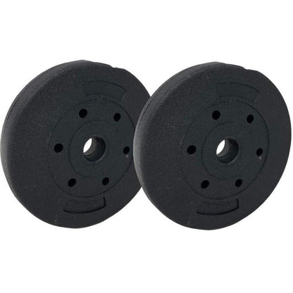 PAAR HANTELSCHEIBEN GEWICHTSSET HANTEL Ø 30mm AUS ABS FITNESS 2x 2.5KG =5KG