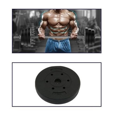 Hantelscheiben-Paar, Scheiben Ø 30mm, ABS, Fitnessstudio, 2x 7,5kg = 15kg