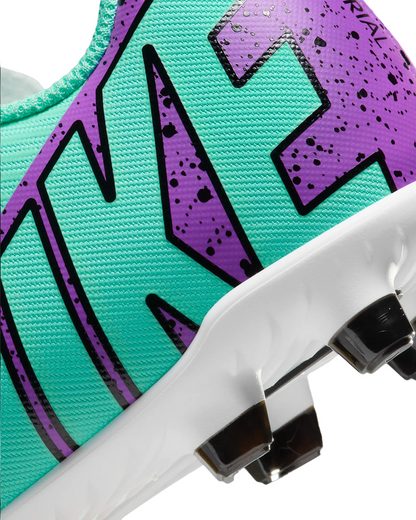 Nike scarpa da calcio da bambino e ragazzo  Vapor 15 Club FG/MG DJ5958-300 turchese fucsia nero
