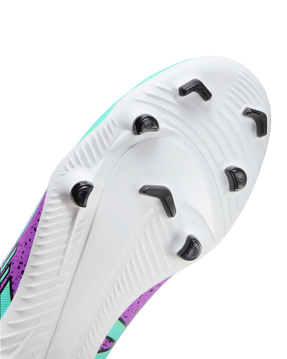 Nike scarpa da calcio da bambino e ragazzo  Vapor 15 Club FG/MG DJ5958-300 turchese fucsia nero