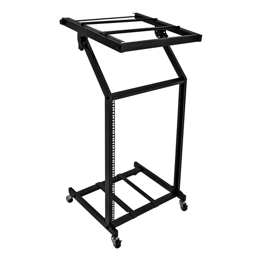 Supporto rack DJ 5Core 16U regolabile con ruote