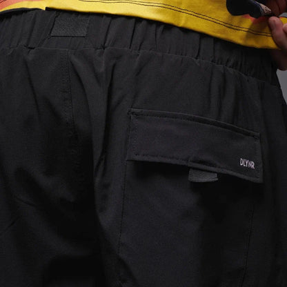 Dolly Noire Techno Cargo Shorts Uomo Nero PA144-PO-01