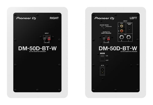 Monitor da studio Pioneer DJ DM-50D-BT-W con Bluetooth – bianchi