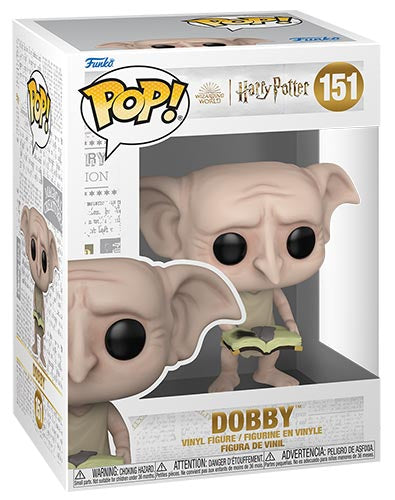 Funko Pop ! Harry Potter - (151) Dobby W/ Book Figure Vinyl Statua 9Cm