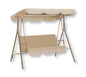 Ischia 3-seater swing - painted steel frame and polyester fabric