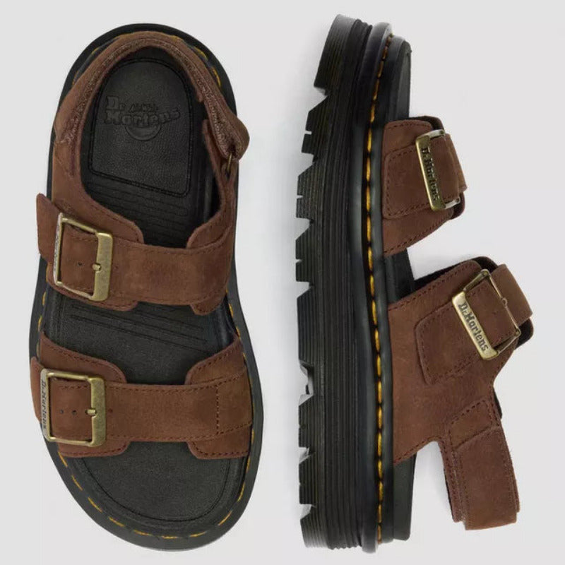 Dr. Martens Sandalo Donna Zeppa Zebzag Marrone - 42853200