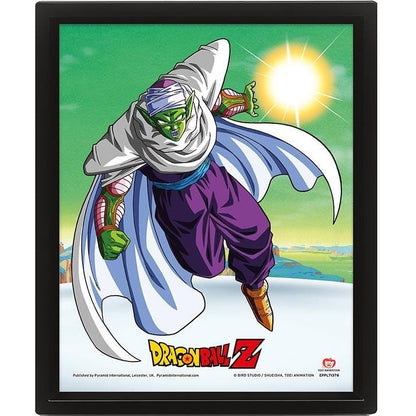 Pyramid - Dragon Ball Z - Piccolo Jr. 3D Lentikular Poster Gerahmt