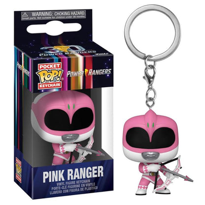 Funko Pop! Schlüsselanhänger TV Power Rangers 30th - (Pink Ranger) Vinyl Schlüsselanhänger 4cm