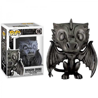 Funko Pop! Game Of Thrones - Drogon Iron (16) Thron aus Vinyl Schwarzer Drache