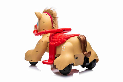 Pony Elektrofahrzeug für Kinder 12 V – Braun