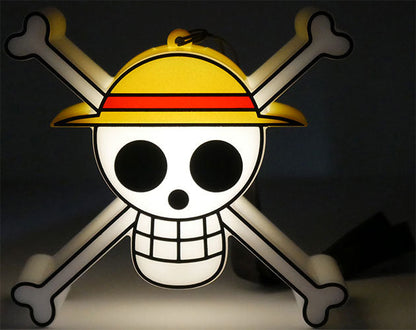 Teknofun Lampe One Piece Skull Atmosphäre LED Light-Up Anime Luffy Op Logo