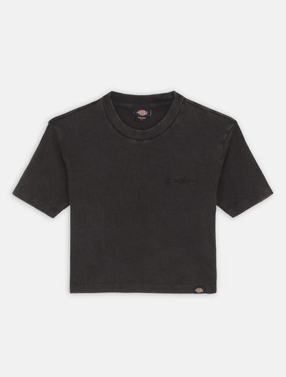 Dickies T-shirt a Costine da Donna Plentywood DK0A866FBLK1 Nero