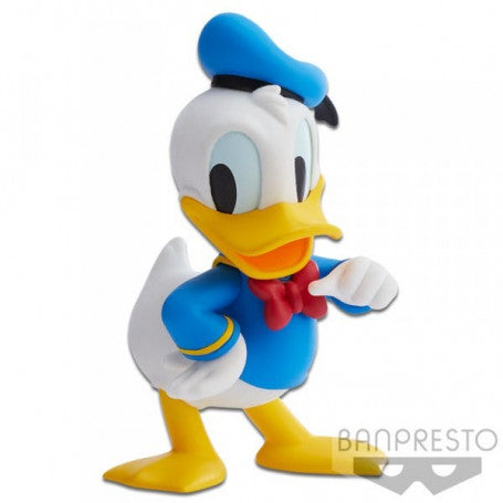 BANPRESTO Q POSKET DISNEY - FLUFFY PUFFY DONALD DUCK DONALD DUCK STATUE BANDAI 14CM