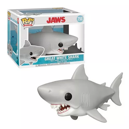 Funko Pop! Movies – (758) Jaws (Der Weiße Hai) Figur Großer Weißer Hai 15 cm