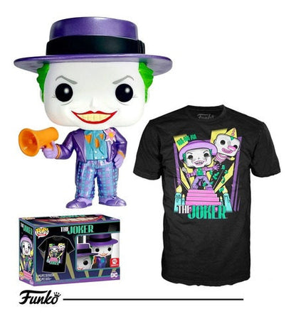 Funko Pop The Joker Wt Speaker Special Edition 403 + T-Shirt XL Vinyl Figur