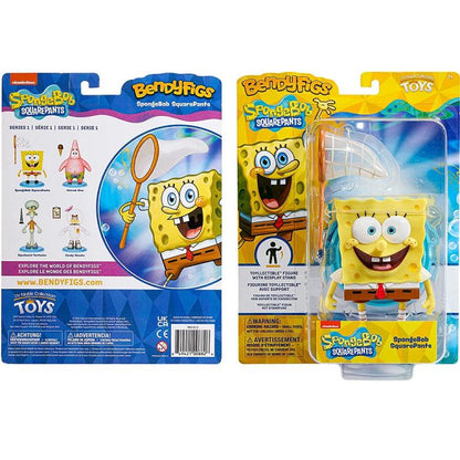 BENDYFIGS - SPONGEBOB SCHWAMMKOPF (SPONGEBOB) FIGUR MIT DISPLAY-STÄNDER SPIELZEUG