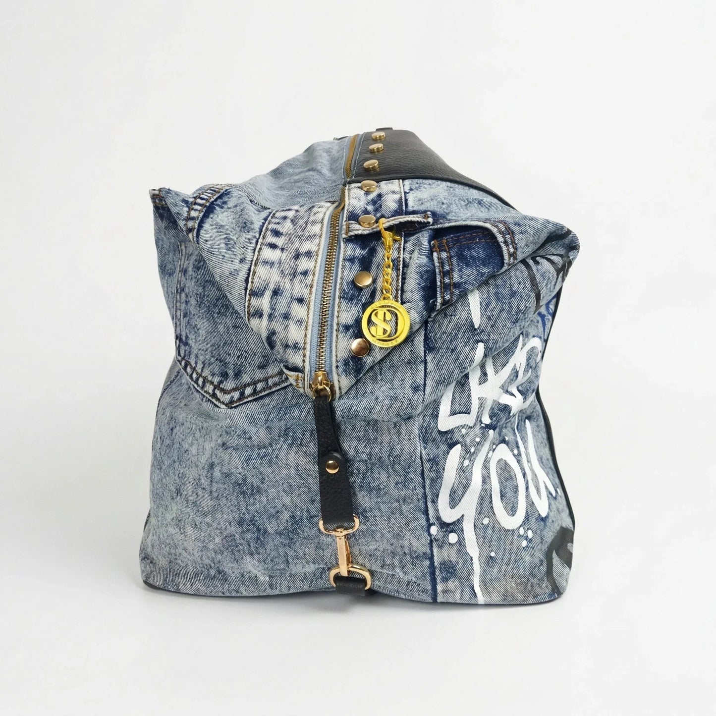Stile Donna Bags - Dask Zaino in Denim con Stampa