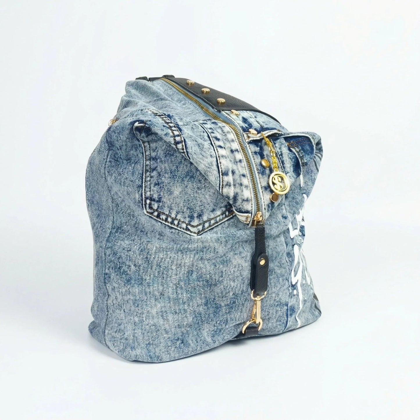Stile Donna Bags - Dask Zaino in Denim con Stampa