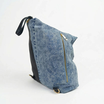 Stile Donna Bags - Dask Zaino in Denim con Stampa
