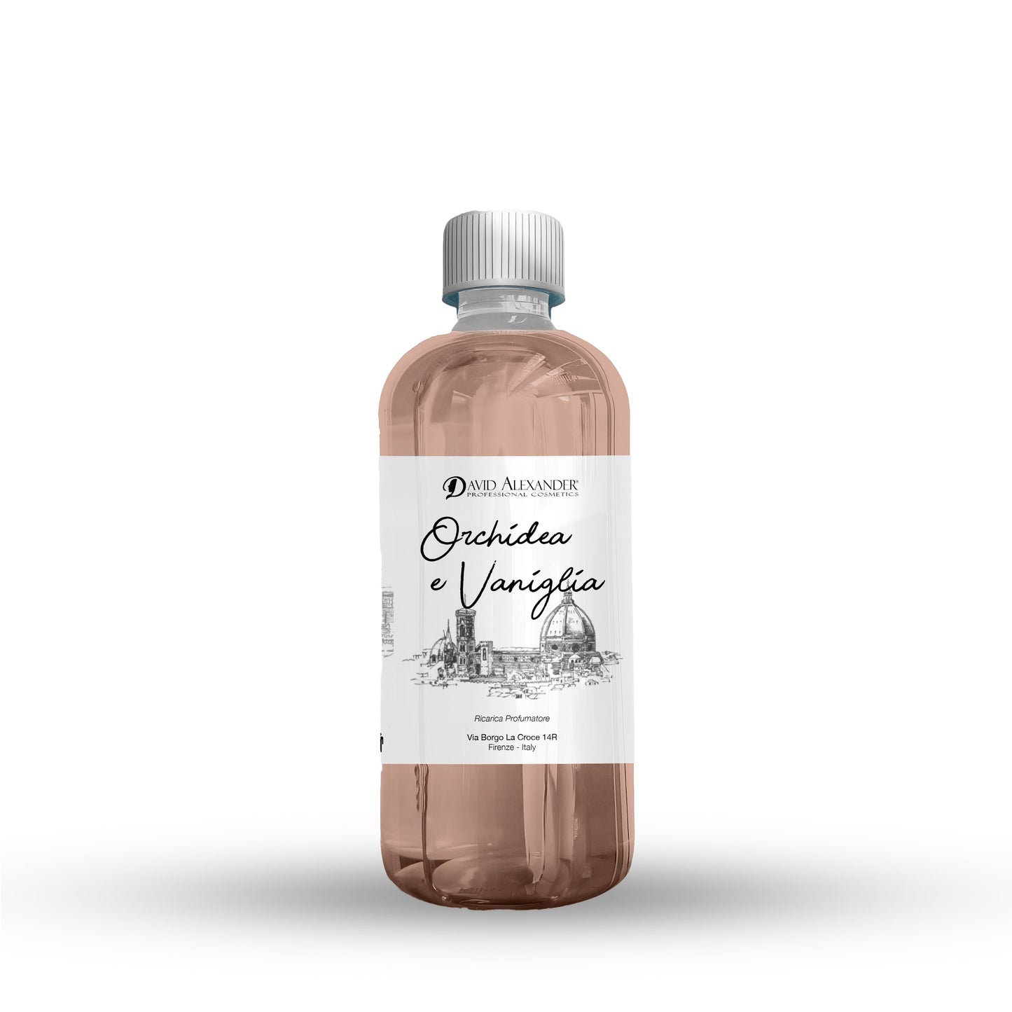 David Alexander Professional Cosmetics  Ricarica Profumatore Orchidea e Vaniglia 500 ml – Dolce, Floreale, Artigianale