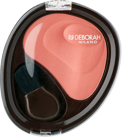 Deborah Milano Fard Naturale Effetto Mat Vellutato – Blush Viso con Jewel Powder Ipoallergenico