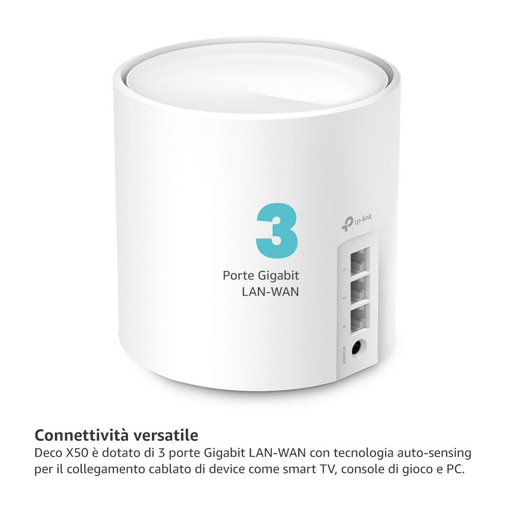 Deco X50 Sistema Mesh Wi-Fi 6 AX3000Mbps, 1pz