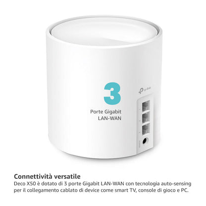 Deco X50 Sistema Mesh Wi-Fi 6 AX3000Mbps, 1pz