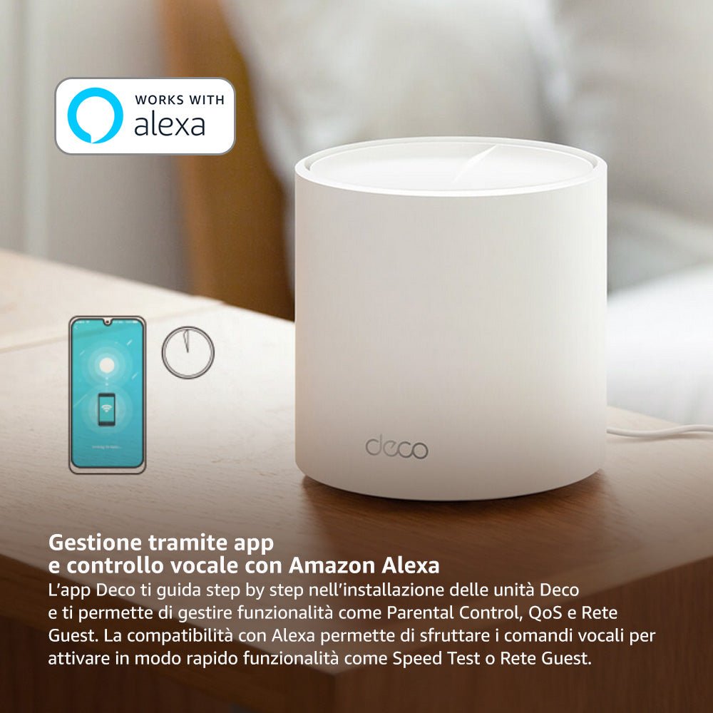 Deco X50 Sistema Mesh Wi-Fi 6 AX3000Mbps, 1pz