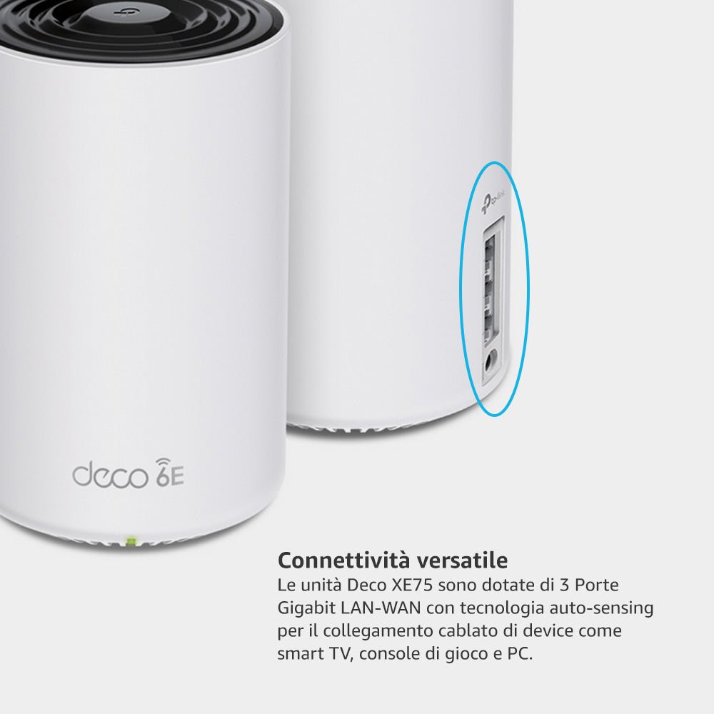 Deco XE75 Sistema Mesh Wi-Fi 6E AXE5400Mbps, 1pz