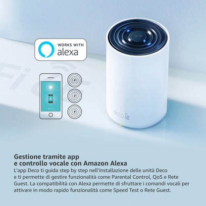 Deco XE75 Sistema Mesh Wi-Fi 6E AXE5400Mbps, 1pz