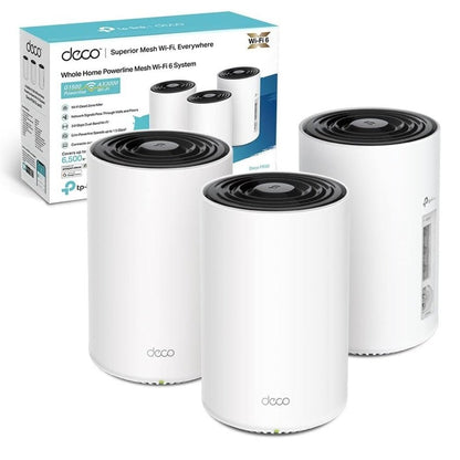 Deco PX50 Sistema Mesh Wi-Fi 6 AX3000 + Powerline G.hn G1500, 3pz