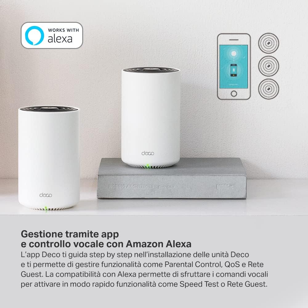 Deco PX50 Sistema Mesh Wi-Fi 6 AX3000 + Powerline G.hn G1500, 3pz