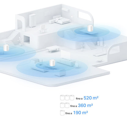 Deco X1500 Sistema Mesh Wi-Fi 6 AX1500Mbps, 1pz