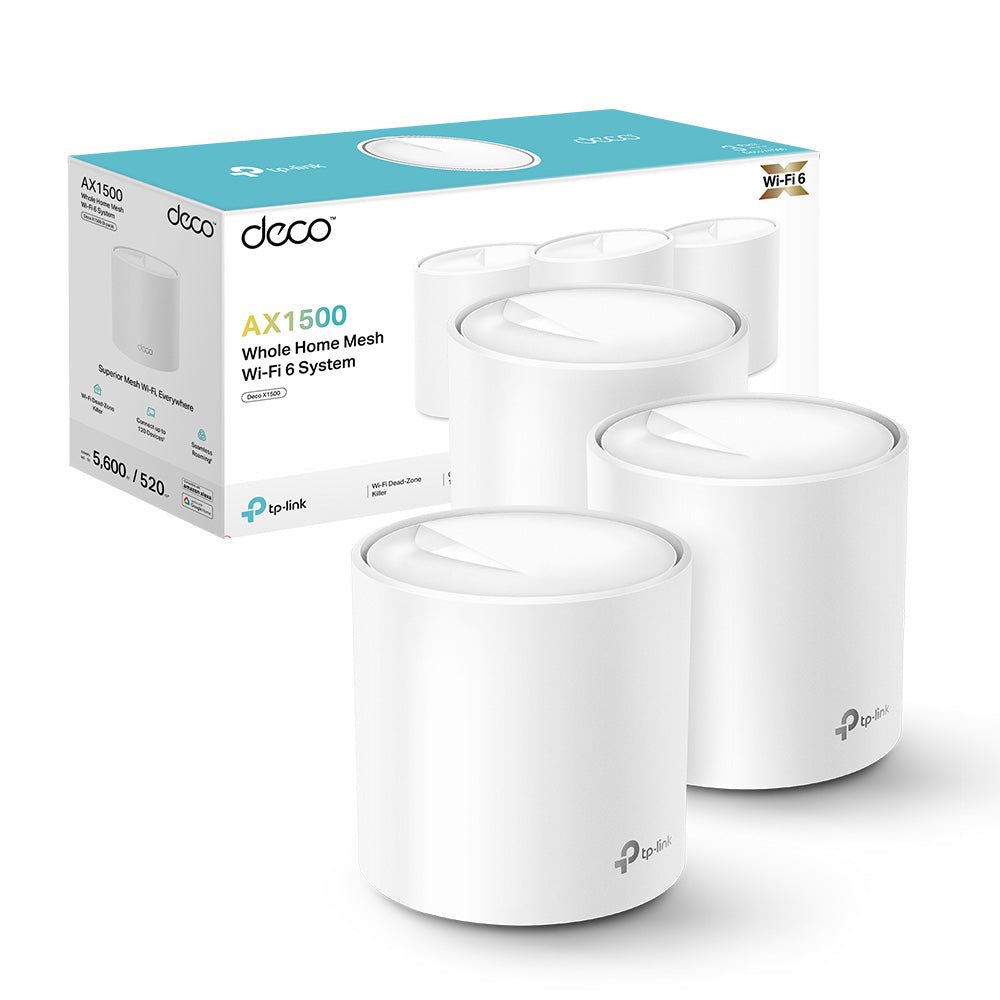 Deco X1500 Sistema Mesh Wi-Fi 6 AX1500Mbps, 3pz