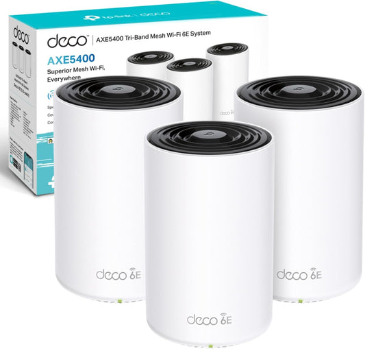 Deco XE75 Sistema Mesh Wi-Fi 6E AXE5400Mbps, 3pz