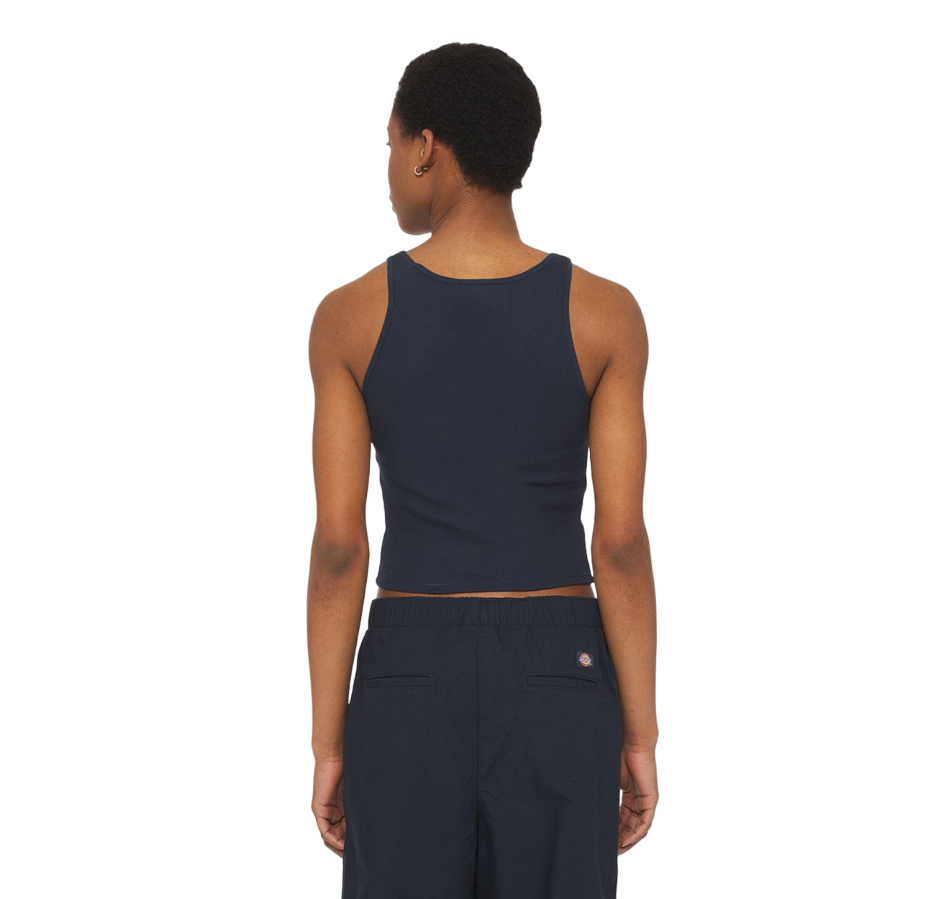 Dickies Canotta da donna a costine Yorktown DK0A4YRSDNX1 blu scuro