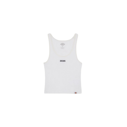 Dickies Canotta da donna a costine Yorktown DK0A4YRSWHX1 bianco