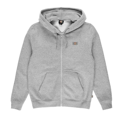 Dickies Felpa uomo con cappuccio e zip Oakpart DK0A4XD3HG01 grigio