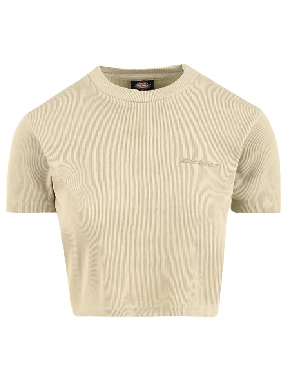 Dickies T-shirt Donna Plentywood DK0A866FL441 Beige – Cotone a Coste