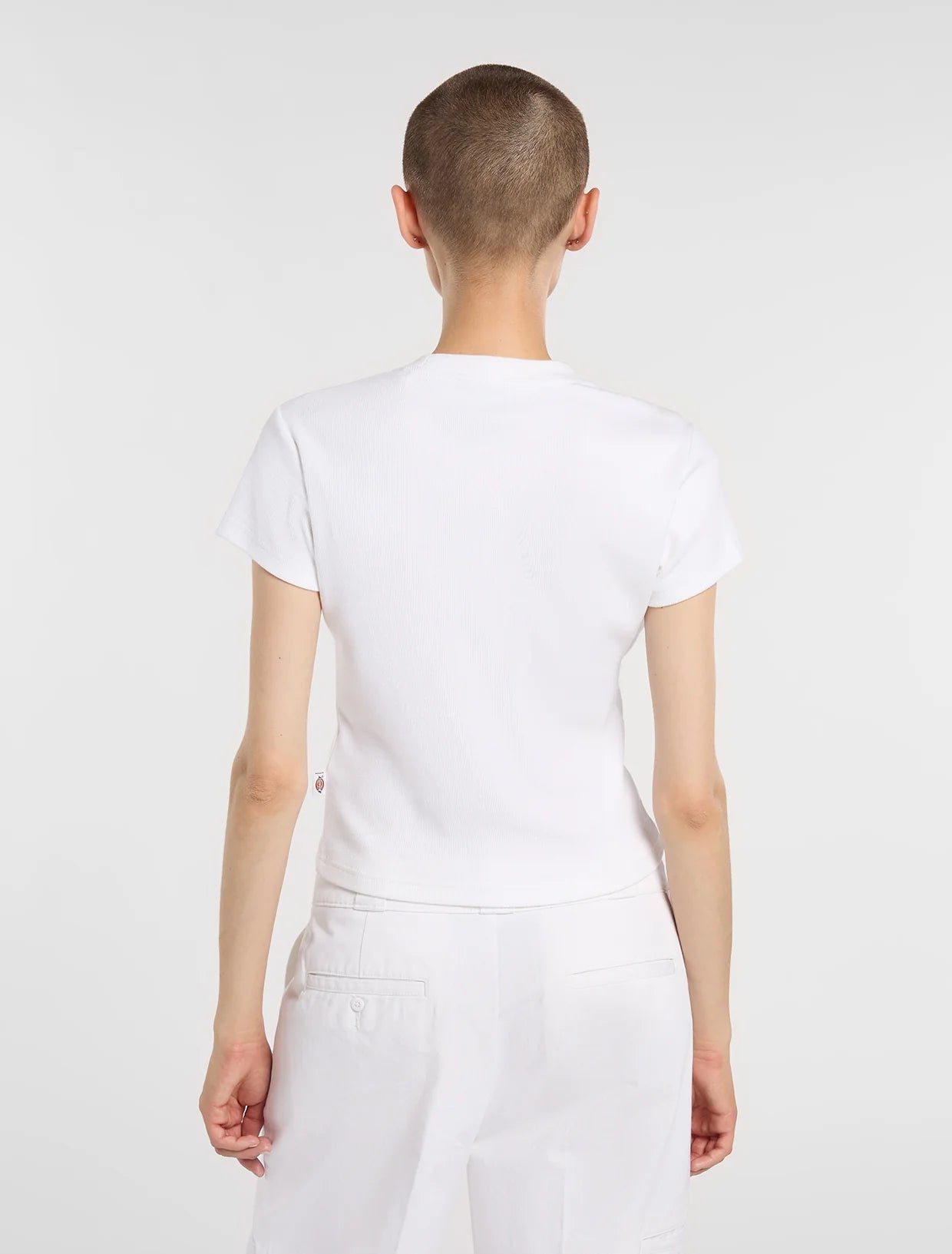 Dickies T-shirt Donna Wellsville DK0A88JT0WH1 Bianca – Cotone 275 g/m²