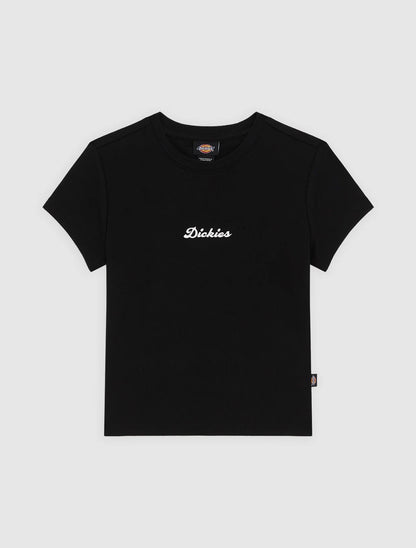 Dickies T-shirt Donna Wellsville DK0A88JTBLK1 Nera – Cotone 275 g/m²