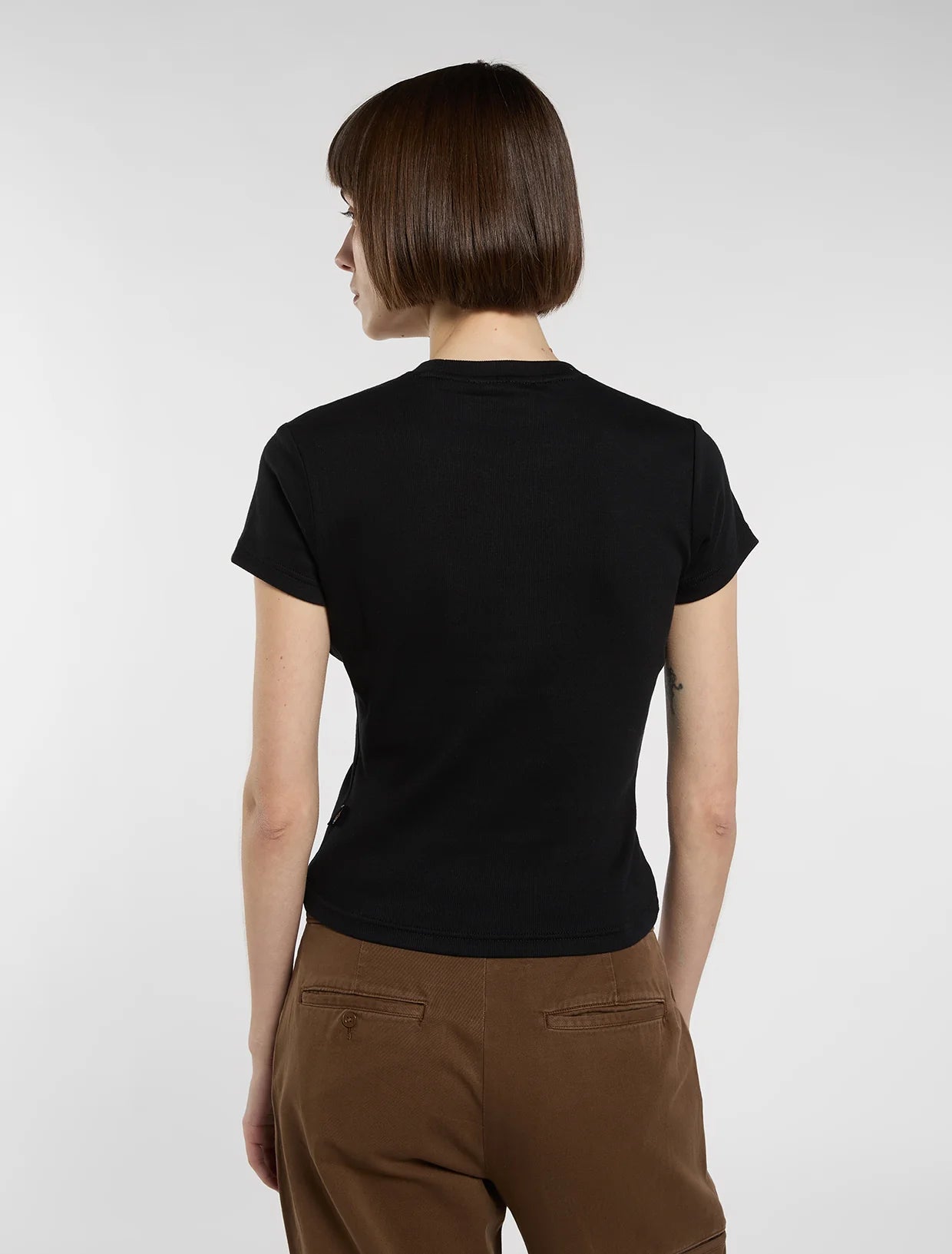 Dickies T-shirt Donna Wellsville DK0A88JTBLK1 Nera – Cotone 275 g/m²