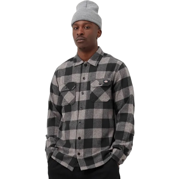Dickies camica da adulto unisex in flanella di cotone New Sacramento DK0A4XDZGYM grigio