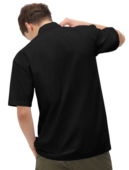 Dickies Camicia Uomo Manica Corta Nera - Clintondale DK0A4XRRBLK1