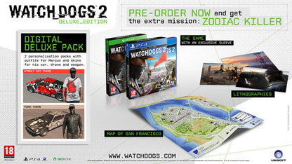 Watch Dogs 2 - Deluxe Limited Edition Xbox One Italienisches Videospiel Neues Spiel