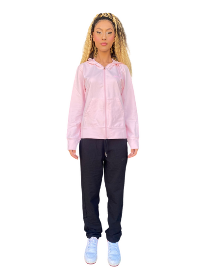 Dimensione Danza tuta sportiva da donna con cappuccio 24EDD71737/E rosa-nero