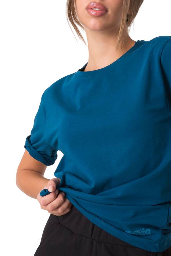 Dimensione Danza T-shirt Basic Jersey Stretch Donna 39D102J42_NE00 Petrolio