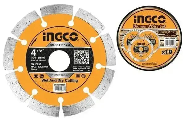 INGCO Diamant-Trennscheibe, segmentiert, verschiedene Größen